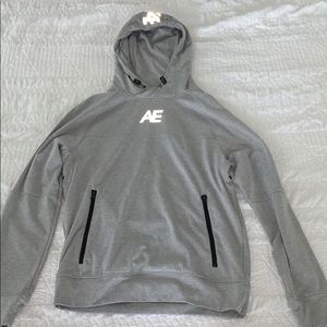 Silver American Eagle Hoodie Mens